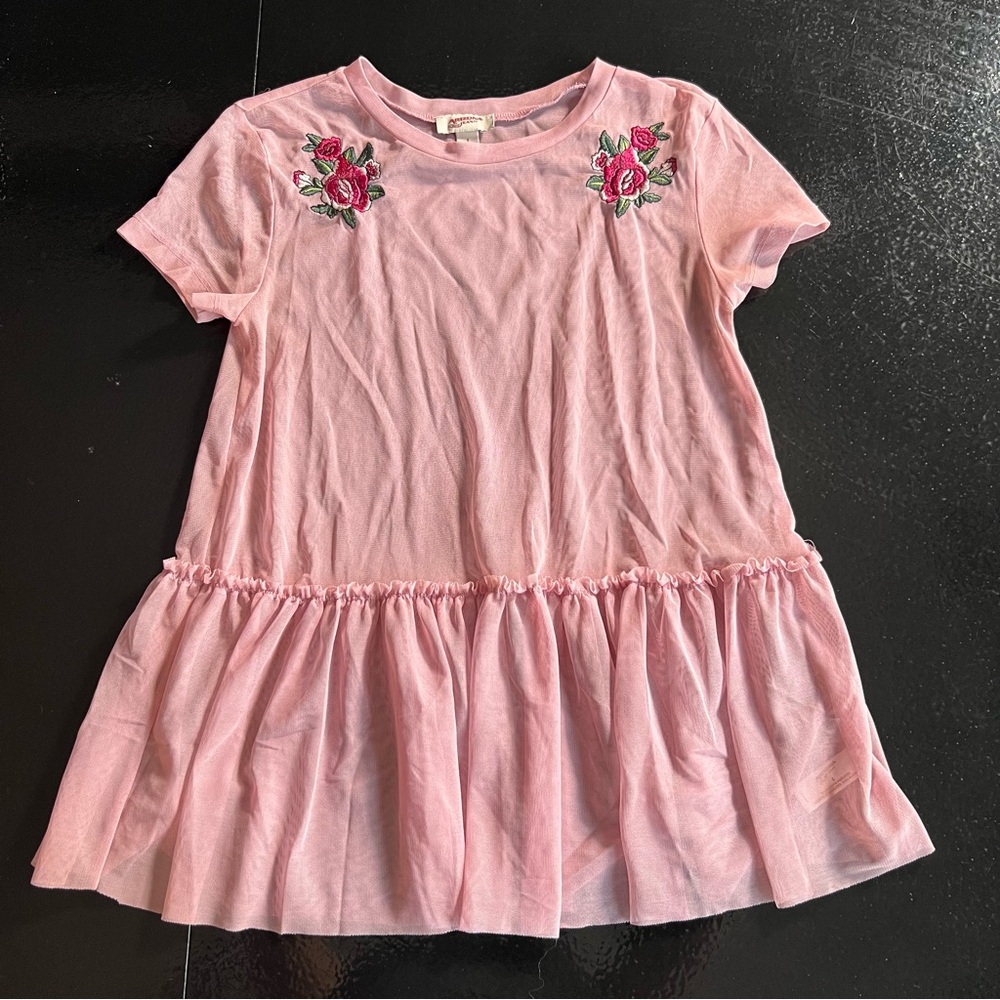 Arizona Jean Co. Light Pink Mesh Top Small